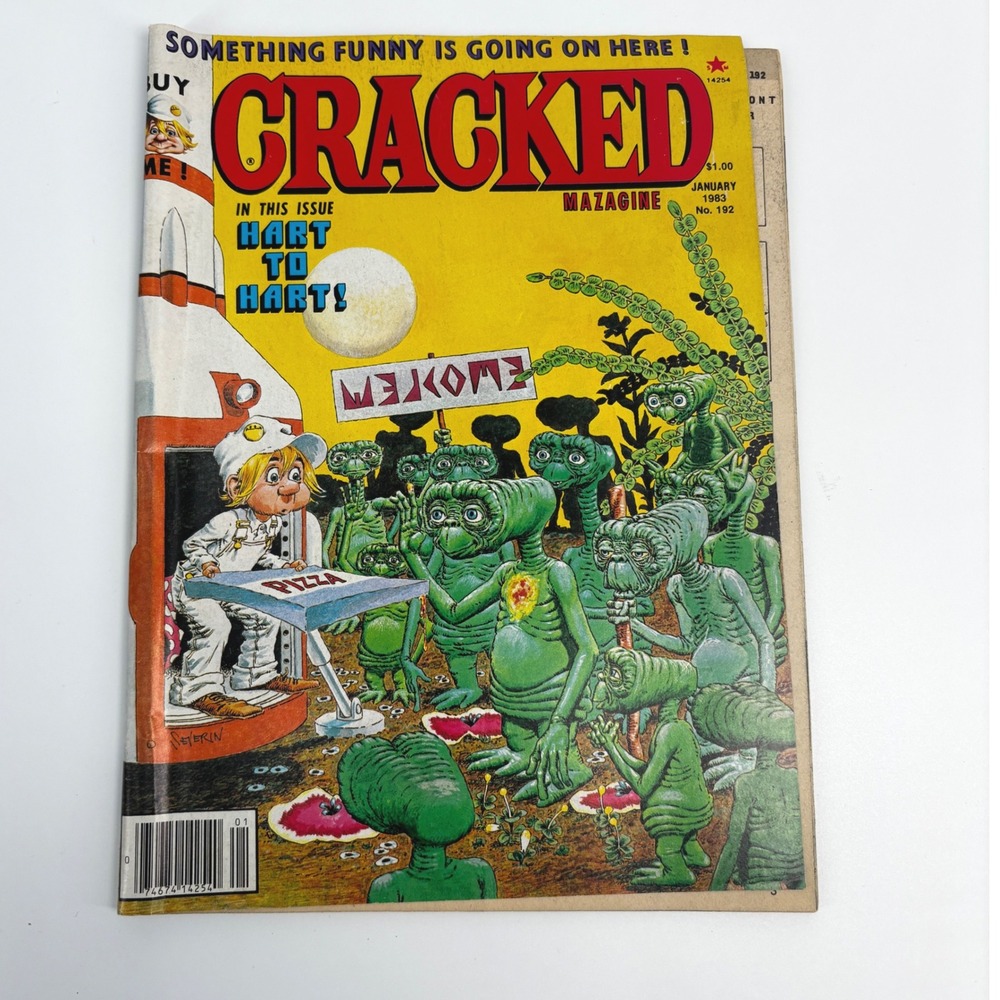 Cracked Magazine‎ January 1983 Issue No 192 Vintage Humor Comic, ET, VINTAGE